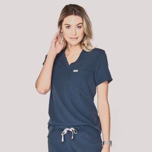 Figs Dark Harbor Catarina Top -Size Small